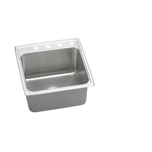 Elkay Lustertone Ss 22X22X12.1 Single Bowl Drop-In Sink With Quick-Clip DLRQ222212MR2